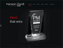 Tablet Screenshot of hansonzandi.com
